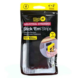 4" x 2"  Stick 'Em, Strips - Industrial Strength, 4 Sets