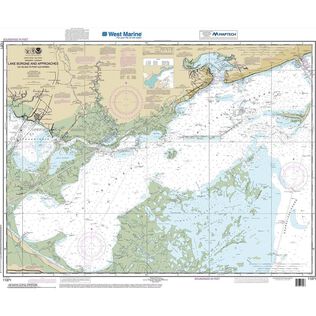 Maptech&reg; NOAA Recreational Waterproof Chart-Lake Borgne and Approaches Cat Island to Point aux Herbes, 11371