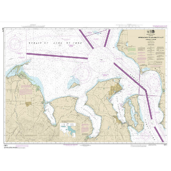 #18471 Approaches to Admirally Inlet Dungeness to Oak Bay image number 0