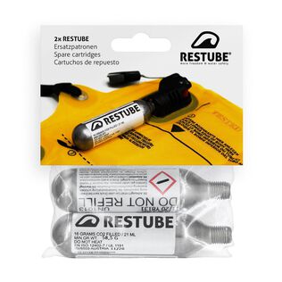 RESTUBE CO2 cartridges (16 g) 2 Pack for Restube Safety Buoy