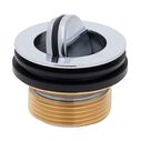 1-1/2" Drain, Flip Drain no Overflow, Straight, 1-1/4"-M Thread Adapter Chrome image number 0