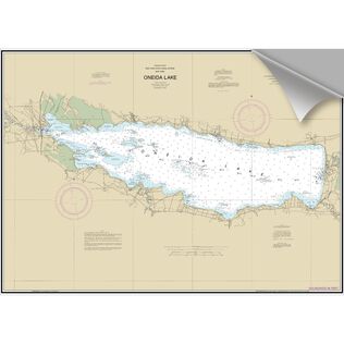Oneida Lake Decorative Nautical Chart