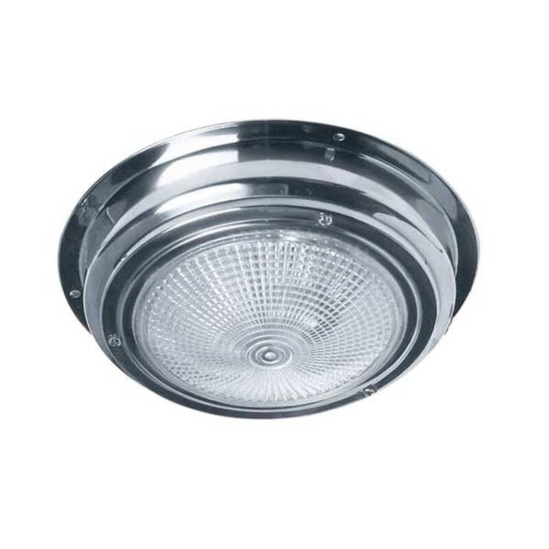 LED Interior Dome Light, 5-1/2", Stainless Steel image number 0