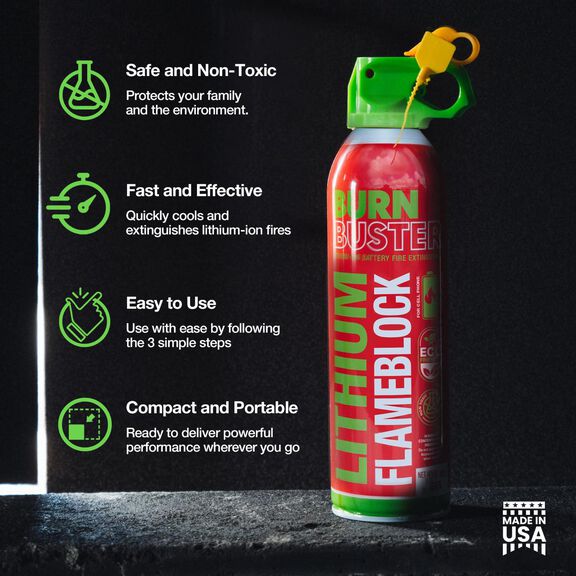 BurnBuster Lithium-Ion Battery Extinguisher image number 2