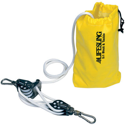 5-to-1 Lifesling Hoisting Tackle for Powerboats