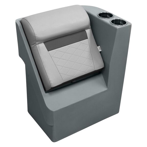 Wise DLX1305R-1905 DLX Series Pontoon Right Radius Lean Back Recliner  - Marble / Reef Stone image number 0