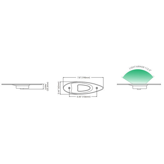 Vertical Mount Nav Light, Port & Starboard, 04-Series image number 1