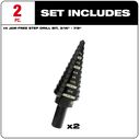 #4 Step Drill Bit Set, 2 Piece image number 1