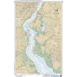 Maptech&reg; NOAA Recreational Waterproof Chart-Delaware River Smyrna River to Wilmington, 12311