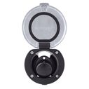 Recessed Shower Black Cup with Stainless Steel Lid w/Gasket, Small Black Sprayer, 6' Black Rubber Hose image number 5