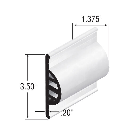 True Color Commercial Grade Side Gard Vinyl Dock Edging, 10'  Straight image number 1