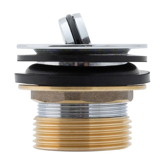 1-1/2" Drain, Flip Drain no Overflow, Straight, 1-1/4"-M Thread Adapter Chrome image number 1