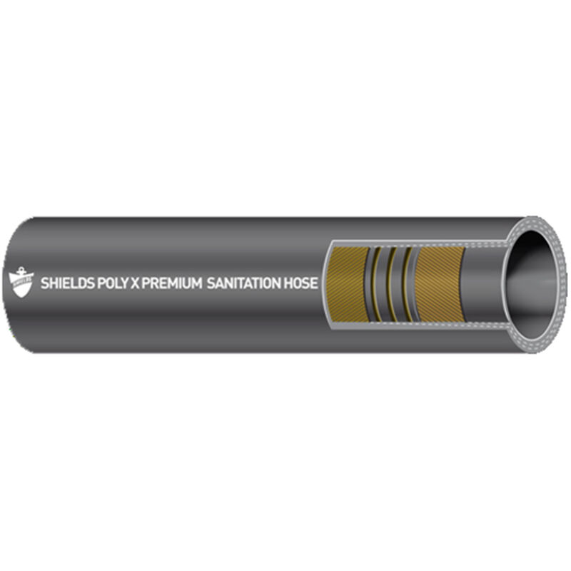 Shields Rubber Poly X Sanitation Hose, 1" ID, 10' | by West Marine