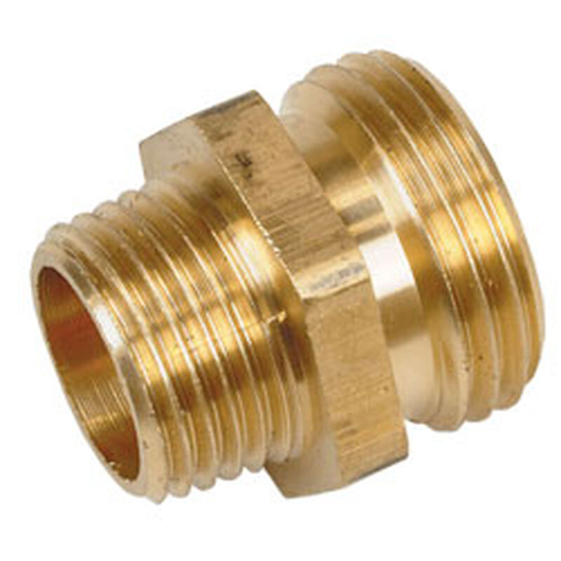 Brass 3/4" Male Garden Hose Thread to 1/2" NPT Adapter image number 0