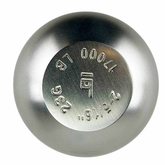 Trailer Hitch Ball, 2 5/16" x 1.25" x 2.75" Long Plastic Base image number 3
