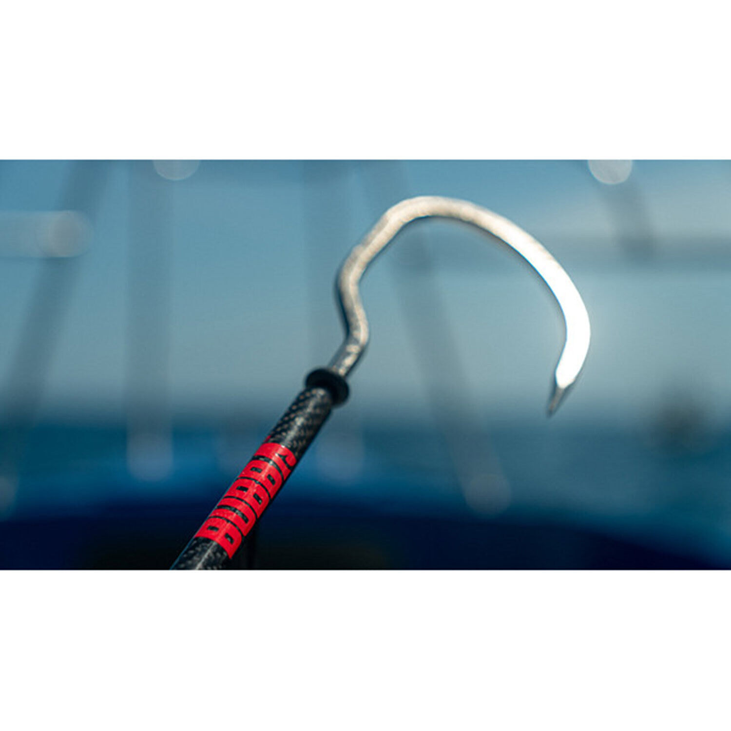BUBBA 7-Foot Carbon Fiber Gaff 4 Inch Stainless Steel Offset Hook Non-Slip Grip For BUBBA 7-Foot Carbon Fiber Gaff 4 Inch Stainless Steel Offset Hook Non-Slip Grip For
