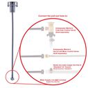 Deck-Mount Sprayer Hammer-Head Black Sprayer w/Elbow, 6' Stainless Steel Hose, Elite Holder image number 4