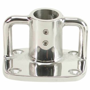 Stainless Steel 4&deg; Rectangular Base, 1 1/4" Tube Outside Dia.
