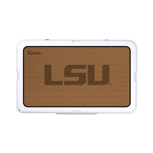 SeaDek Cooler Pad - Collegiate Collection - Fits RTIC 45 - Mocha / Black, LSU