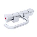 Trinidad Folding Faucet, Hot/Cold Mixer, Angled Spout, Chrome image number 4