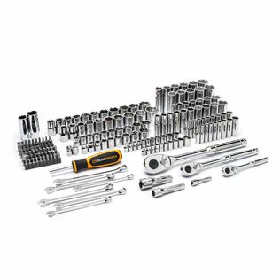 185 Piece 1/4&rdquo;, 3/8&rdquo; & 1/2" Drive 72-Tooth SAE/Metric Mechanics Hand Tool Set