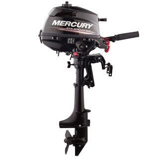 Mercury 4hp Tiller FourStroke Outboard Motor - 15" Shaft, Manual Tilt/Trim, Manual Start