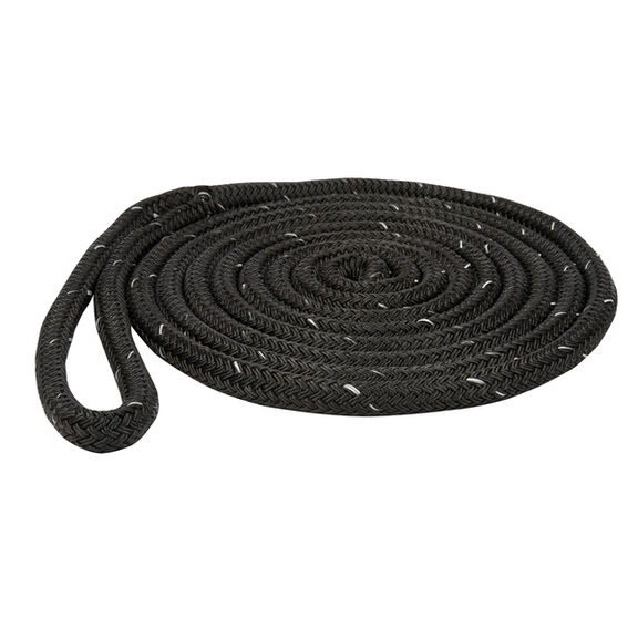 1/2" x 15' Reflective Dock Lines, Black image number 0