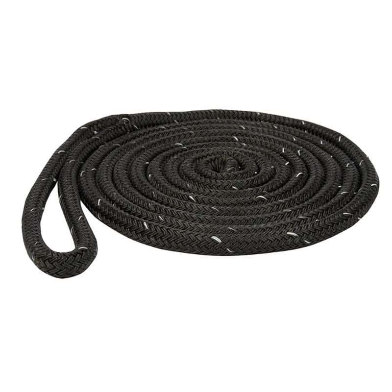 5/8" x 35' Reflective Dock Lines, Black West Marine