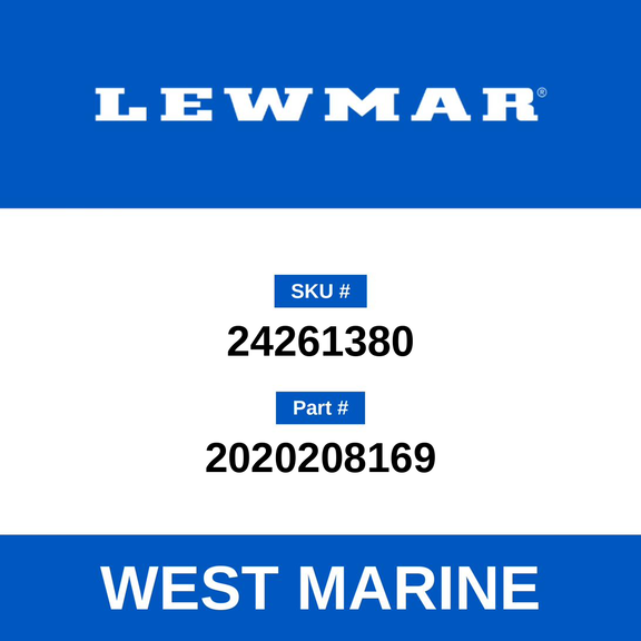Lewmar Size 2/Size 3 Rubber Upstand Buffer, Black image number 0