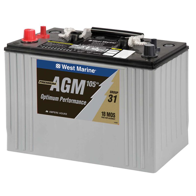Group 31 Dual-Purpose AGM Battery, 105 Amp Hours image number 0