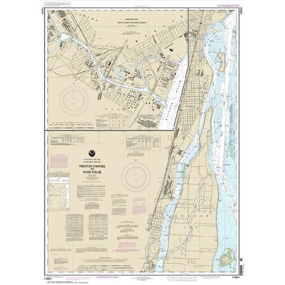 #14854 Trenton Channel & River Rouge River Rouge image number 0