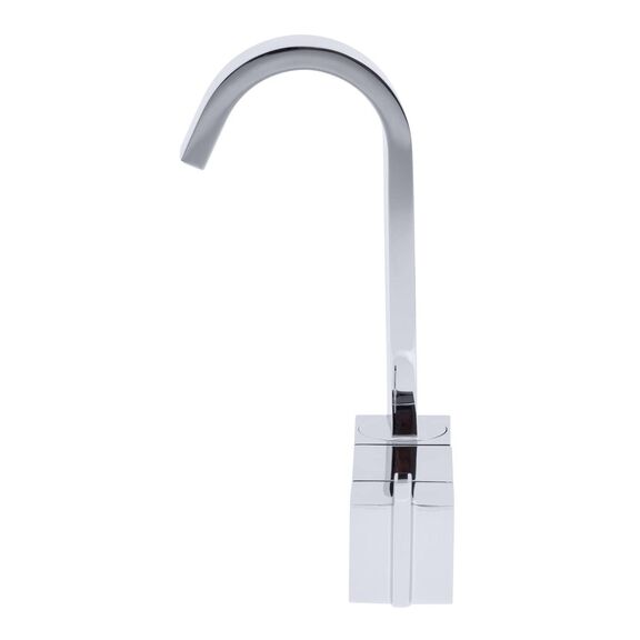 Artaine Folding Faucet, Hot/Cold Mixer, J-Spout, Brushed Nickel image number 1