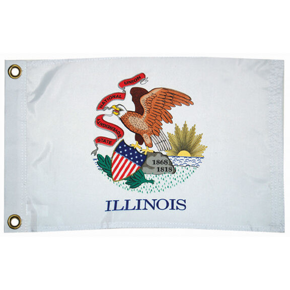 Illinois State Flag, 12" x 18" image number 0