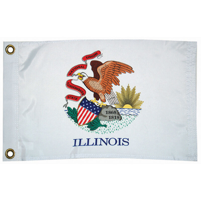 Illinois State Flag, 12" x 18" image number null