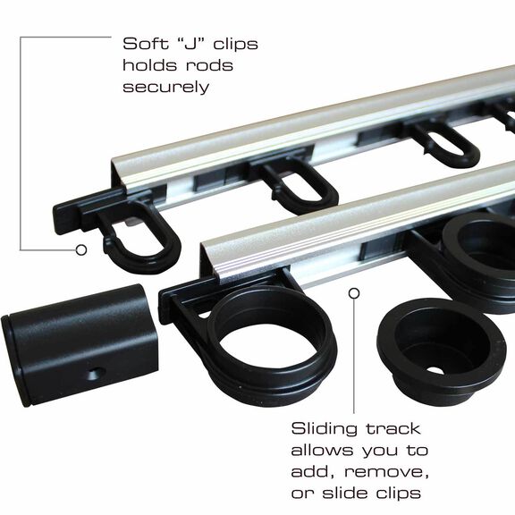 All Weather 3 in 1, Aluminum Expandable 10 Rod Rack image number 4