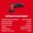 M12 FUEL&trade; Orbital Detail Sander image number 8