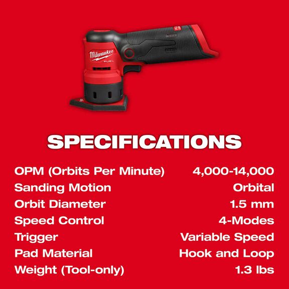 M12 FUEL&trade; Orbital Detail Sander image number 8