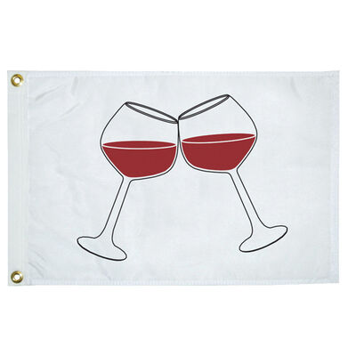 Wine Glass Novelty Flag