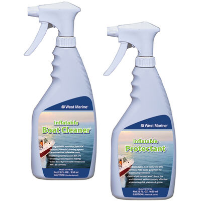Two-Part Inflatable Boat Cleaner & Protectant