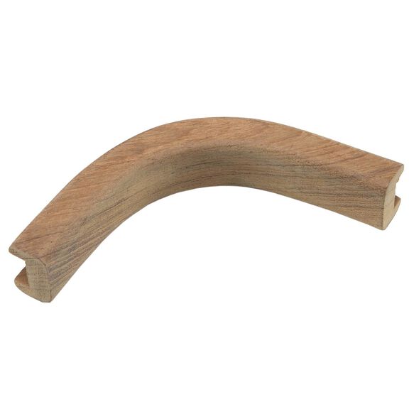 Teak Bulkhead Molding, 1/2" Track Inside Corner, 1 3/16" x 5/8" image number 3