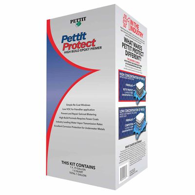 Pettit Protect® High Build Epoxy Primer Kit, Gray, Quart