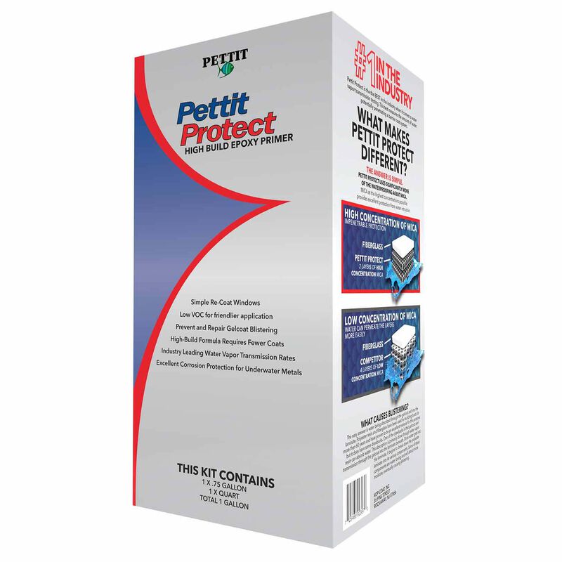 Pettit Protect® High Build Epoxy Primer Kit, Gray, Quart image number 0