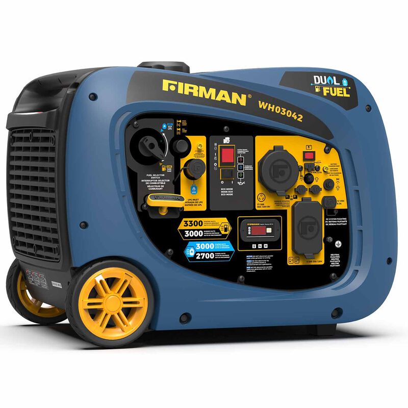 FIRMAN Electric Start Dual Fuel Gas/LPG 3300/3000W Inverter