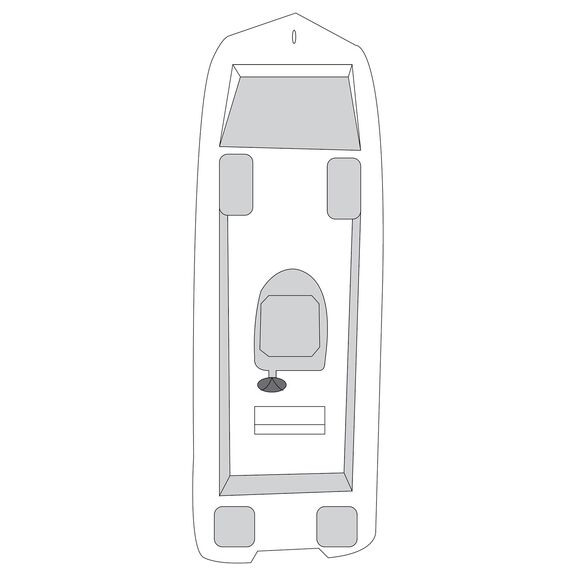 Flex-Fit&trade; PRO Boat Cover V-hull, Center Console, 20' - 22' image number 1