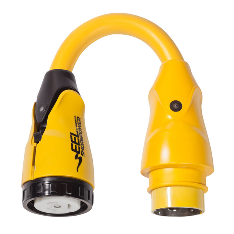 Marinco EEL Shore Power Pigtail Adapter, 50 Amp 125/250V Male to 50 Amp 125V Female | by West Marine
