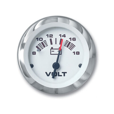 Lido Series Voltmeter Gauge, 8-18V