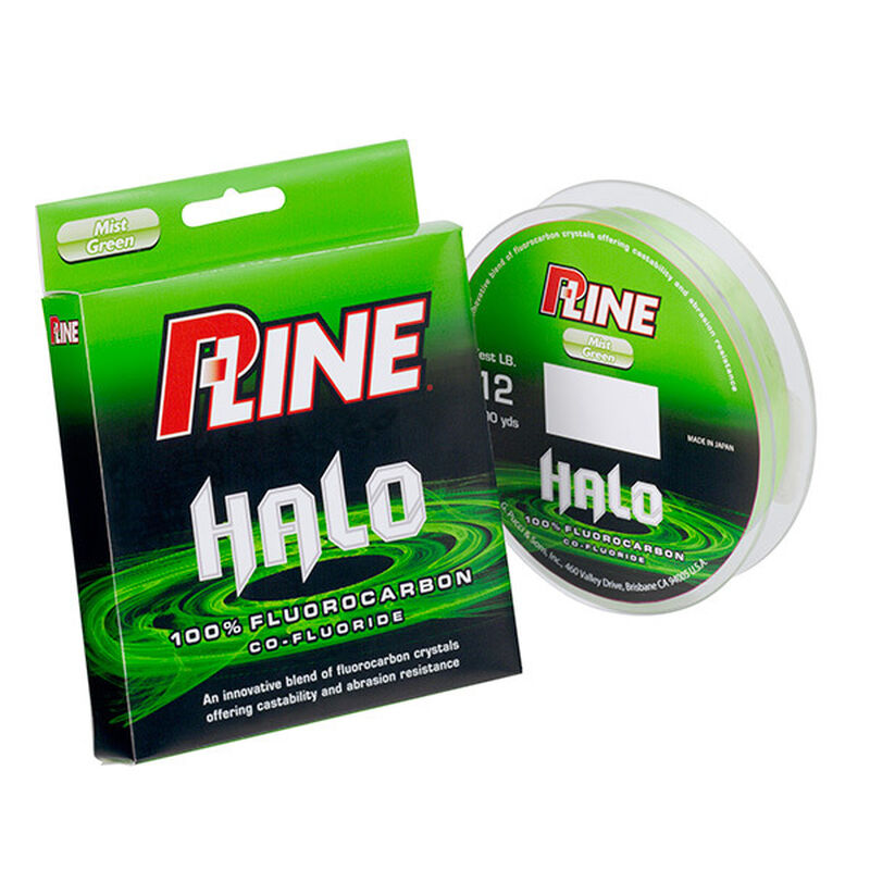 P-LINE Halo Fluorocarbon Fishing Line, 17Lb, 200Yds, Mist Green
