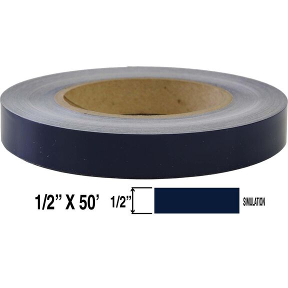 Premium 1/2" X 50' Single Pinstripe - Dark Blue image number 3