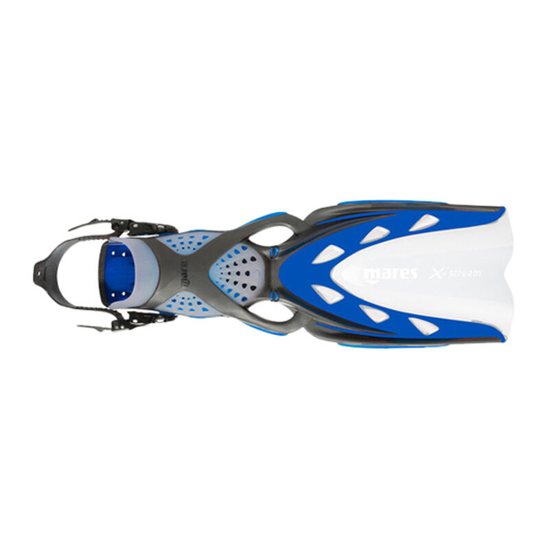 X-Stream Open Heel Fins, Blue, Regular image number 0
