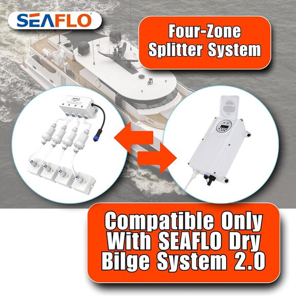 SEAFLO Dry Bilge 4-Zone Splitter System 12V Marine Solenoid Valve image number 5